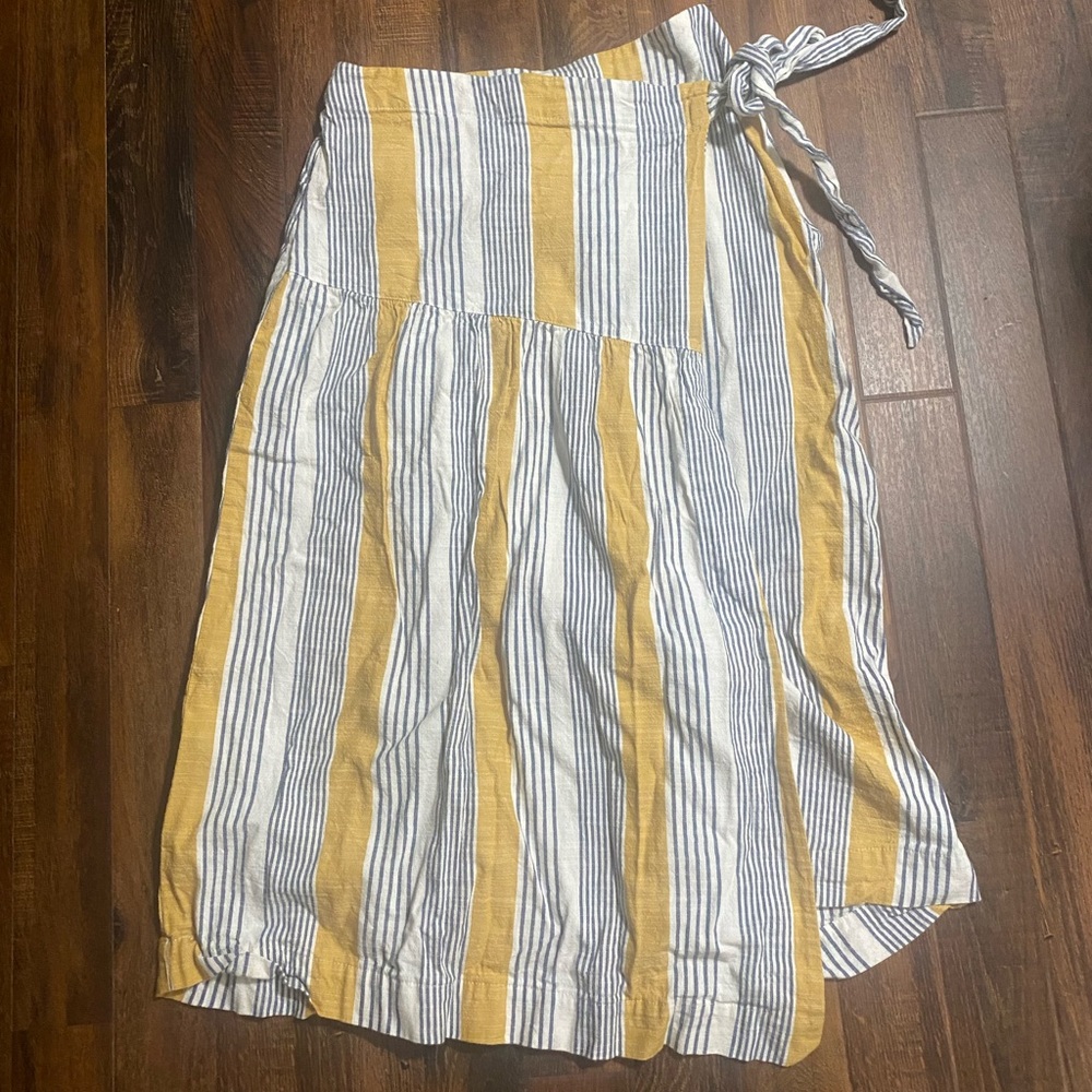 Anthropologie Wrap Midi Skirt